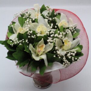 Μπουκέτο με ορχιδέα cymbidium